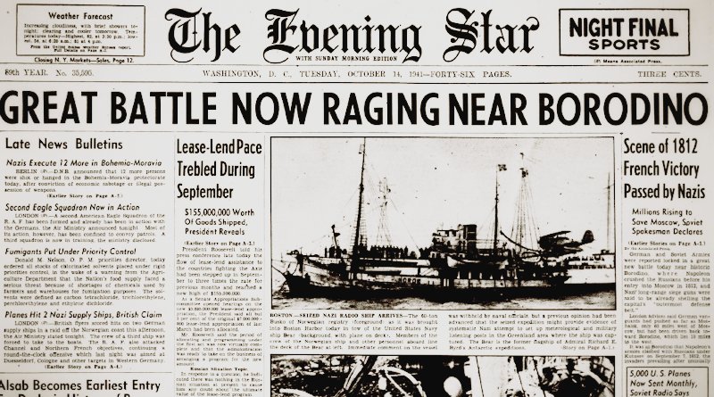 World War II Chronicle: October 14, 1941