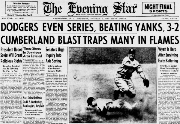 World War II Chronicle: October 2, 1941
