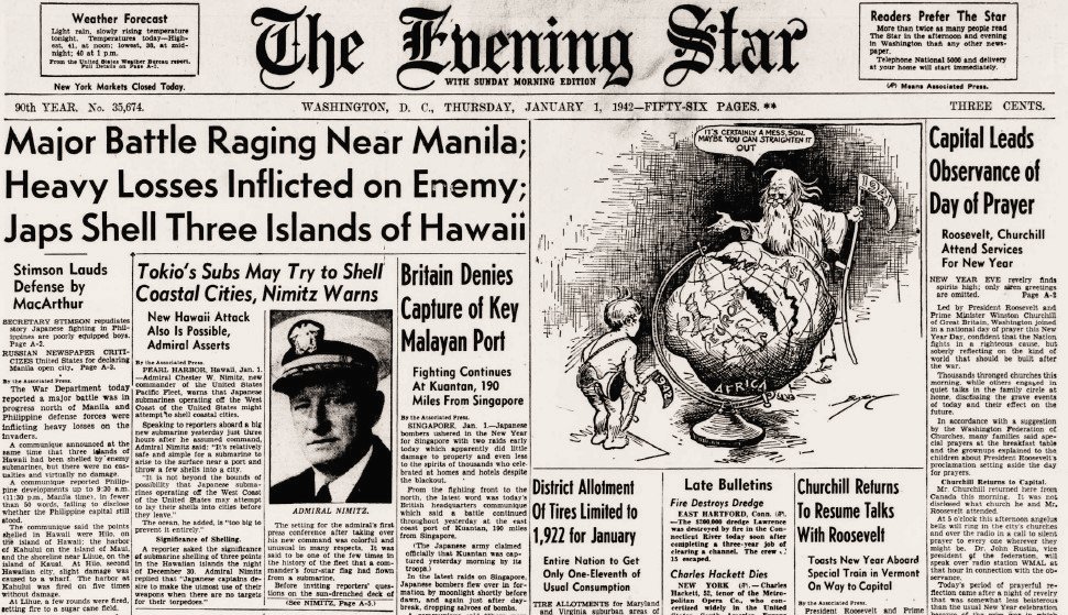 World War II Chronicle: January 1, 1942