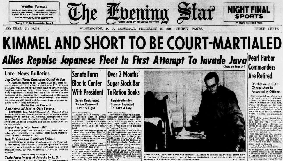 World War II Chronicle: February 28, 1942