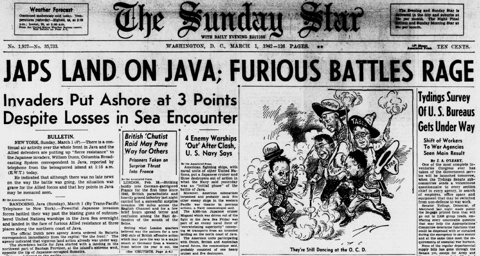 World War II Chronicle: March 1, 1942