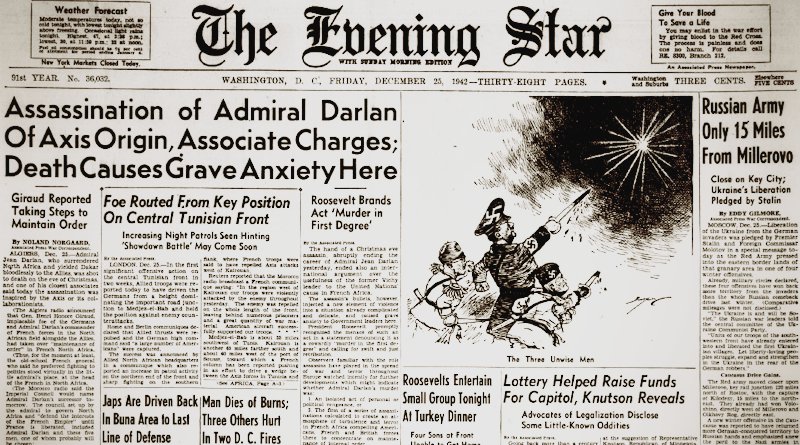 World War II Chronicle: December 25, 1942