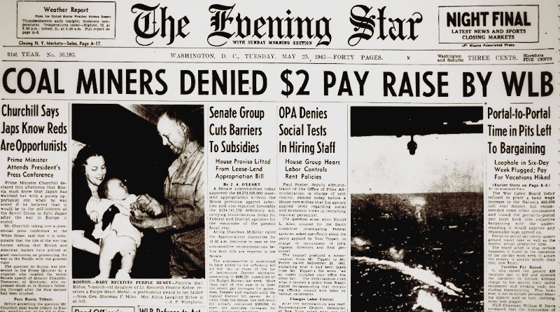 World War II Chronicle: May 25, 1943