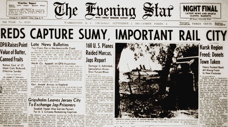 World War II Chronicle: September 2, 1943