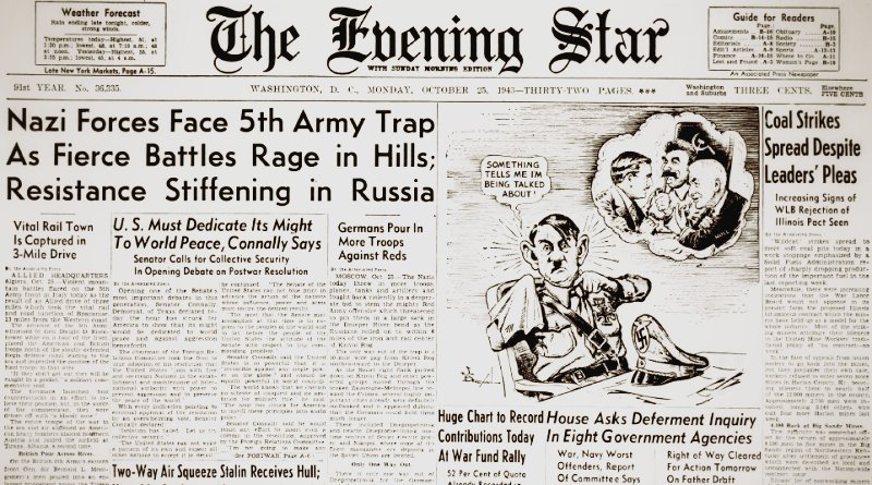 World War II Chronicle: October 25, 1943