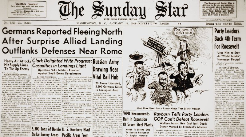 World War II Chronicle: January 23, 1944