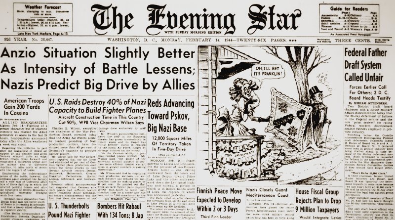 World War II Chronicle: February 14, 1944